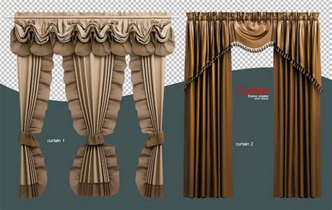 Download Free Curtains - 5 Types PSD Templates Mockup Templates PSD Files