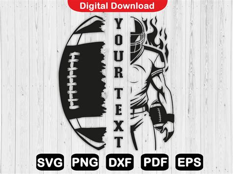 Download Free Custom Football SVG Commercial Use DXF Files