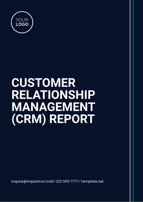 Free Customer Relationship Management Template