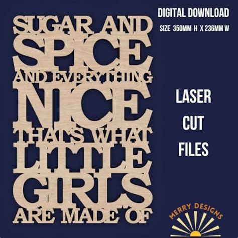 Download Free Cute And Full Of Sugar Files DXF Files