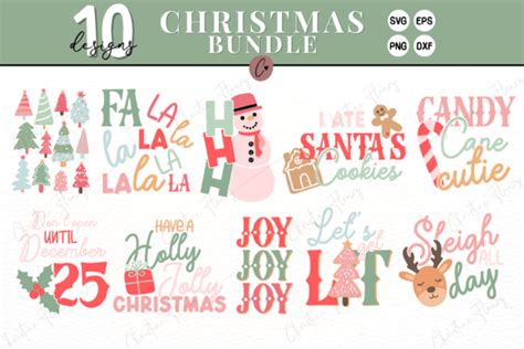 Download Free Cute Christmas SVG bundle. Crafts