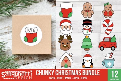 Download Free Cute Christmas SVG bundle. Printable
