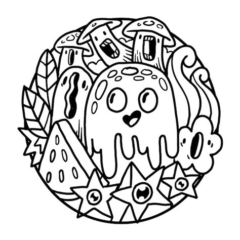 Download Free Cute Designs Circle Printable Cute Illustrations Files