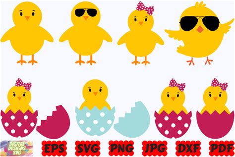 Download Free Cute Easter Chick Bird - SVG File, DXF File Creativefabrica For Crafts