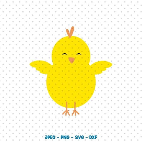 Download Free Cute Easter Chick Bird - SVG File, DXF File for Cricut Machine