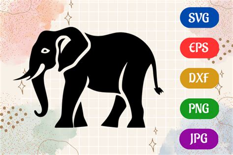 Download Free Cute Elephant pattern Commercial Use DXF Files