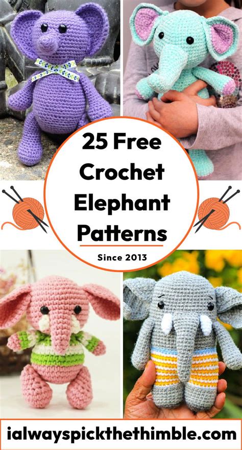 Download Free Cute Elephant pattern Crafts