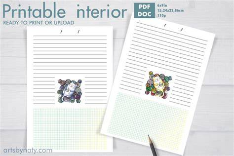 Download Free Cute KDP notebook for knitting projects.  Easy Edite