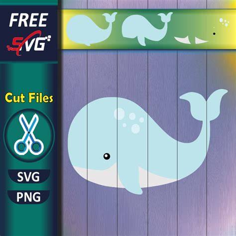 Download Free Cute Whale | SVG | PNG | DXF Easy Edite