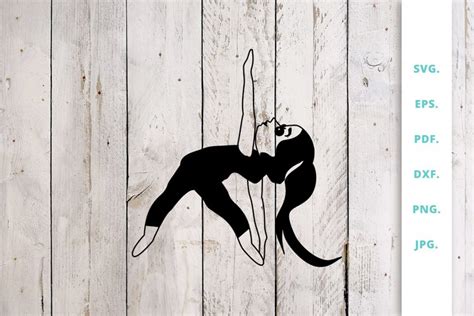 Download Free Cute Yoga Girl Cut File 4 Files