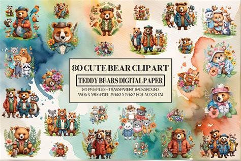 Download Free Cute bear cliparts Files For Crafts