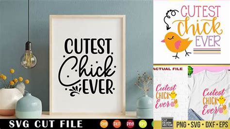 Download Free Cutest Chick Ever Cut Design DXF Files