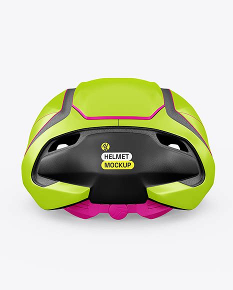 Download Free Cycling Helmet Mockup - Front View PSD Generator
