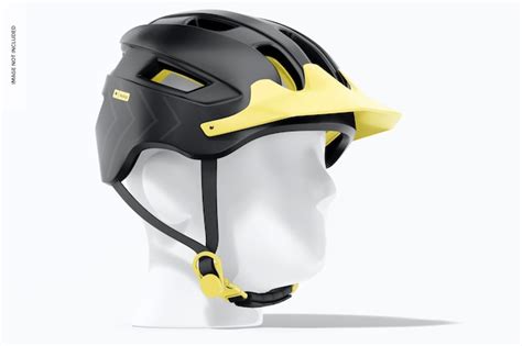 Download Free Cycling Helmet Mockup - Side View PSD Generator