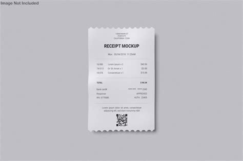 Download Free DHL Receipt Mockup PSD Templates Generator