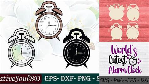 Download Free DIY Alarm Clock favor (Printable) DXF Files