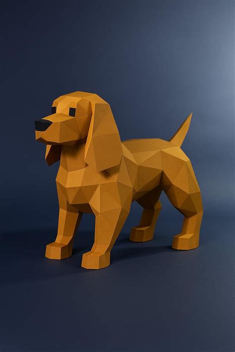 Download Free DIY Cocker Spaniel - 3d papercraft Crafts