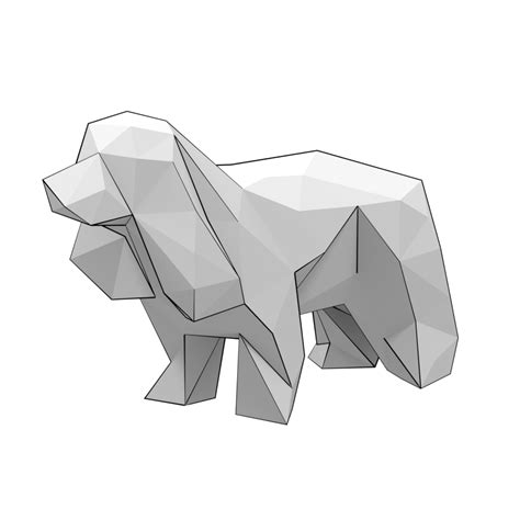 Download Free DIY Cocker Spaniel - 3d papercraft Printable
