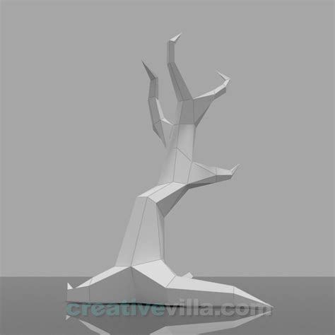 Download Free DIY Low Poly Tree (Printable) For Crafts