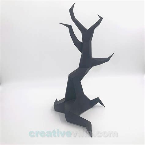 Download Free DIY Low Poly Tree (Printable) For Silhouette