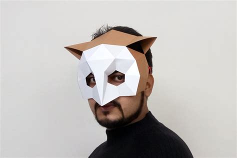 Download Free DIY Owl Mask - 3d papercraft DXF Files