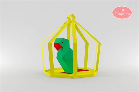 Download Free DIY Parrot in Cage (Printable) DXF Files