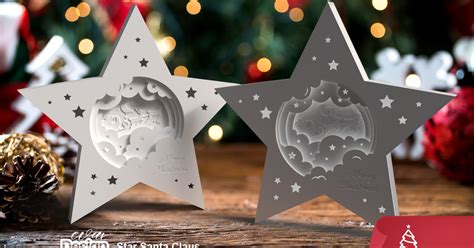 Download Free DIY Printable STAR SANTA CLAUS Files DXF Files