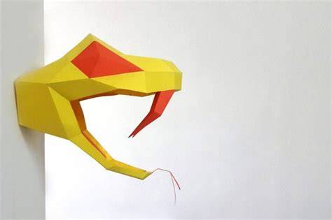 Download Free DIY Snake Head Trophy - wall mount DXF Files