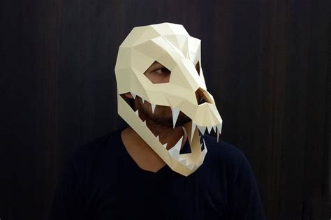 Download Free DIY Swooping evil Mask - 3d Papercraft Commercial Use DXF Files