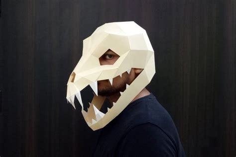 Download Free DIY Swooping evil Mask - 3d Papercraft Files DXF Files