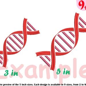 Download Free DNA Structure - Science - Designs for Embroidery Machine sign 194b For Silhouette