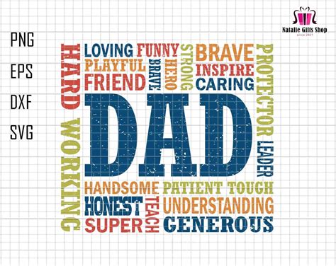 Download Free Dad Defination Father's Day Gift Cut Images