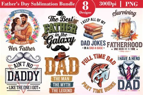 Download Free Dad father quotes bundle sublimation Files