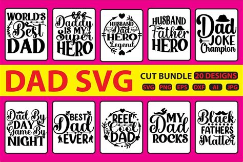 Download Free Dad svg bundle vol - 3 Printable