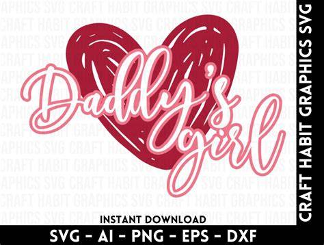 Download Free Daddy's Girl SVG DXF Files
