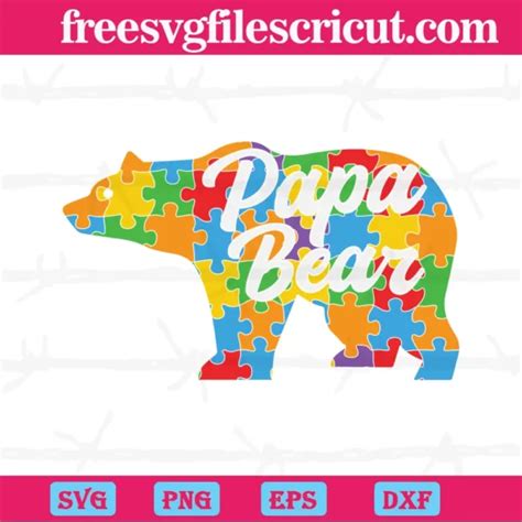 Download Free Daddy Bear Autism Dad Files DXF Files