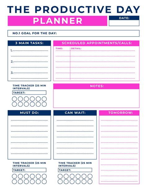 Download Free Daily Planner, Productivity Planner, Work Planner Files