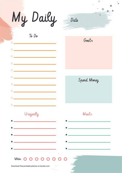 Download Free Daily Planner Crafts
