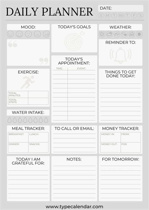 Download Free Daily Planner Files For Crafts