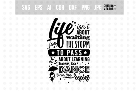 Download Free Dance in the rain - Vector Typography Design Printable