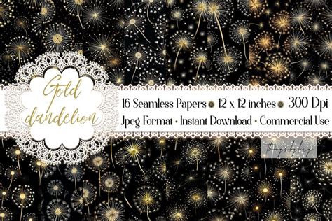 Download Free Dandelion Seeds Digital Papers Files