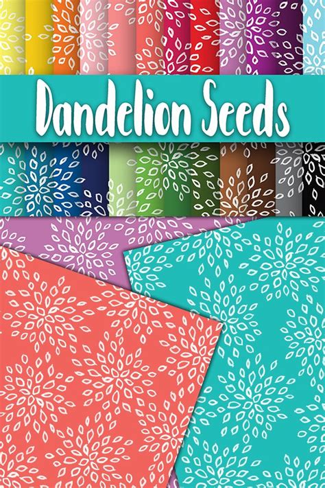 Download Free Dandelion Seeds Digital Papers Files For Crafts