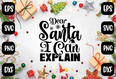 Download Free Dear Santa, I can explain For Crafts
