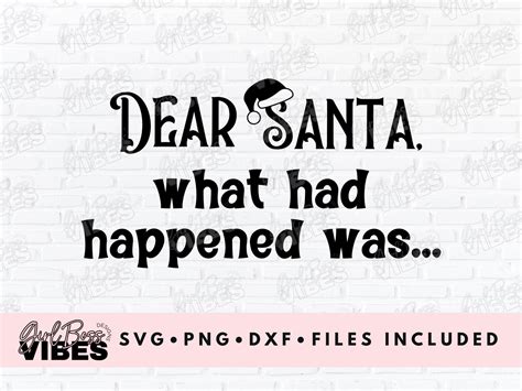 Download Free Dear Santa SVG DXF Files