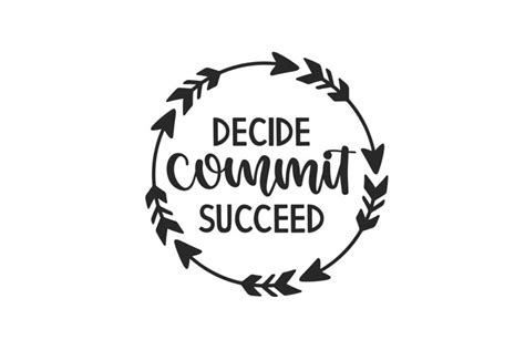 Download Free Decide commit succeed svg Cut Files