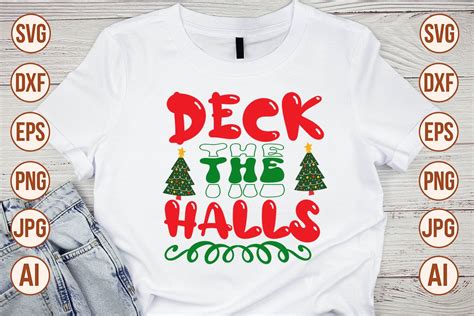 Download Free Deck The Halls CHRISTMAS SVG Cut File Bundle For Crafts