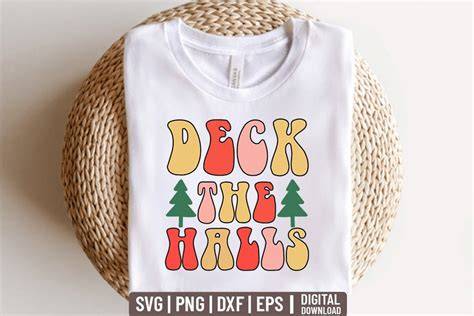 Download Free Deck The Halls CHRISTMAS SVG Cut File Bundle Printable
