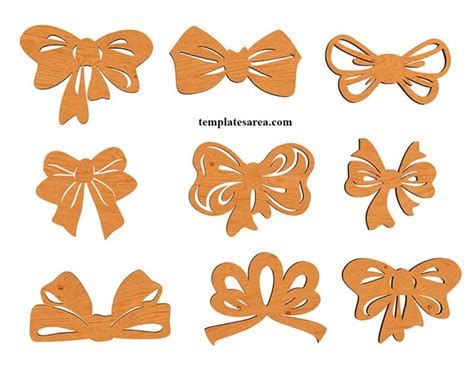 Download Free Decorative Bows Clipart Commercial Use DXF Files