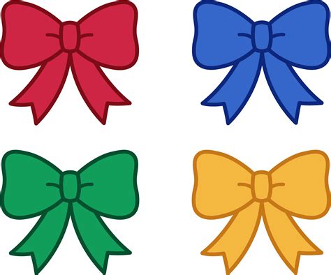 Download Free Decorative Bows Clipart Printable