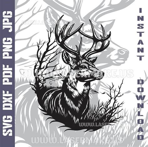 Download Free Deer With Sweater Pattern | Cut File Cut Files